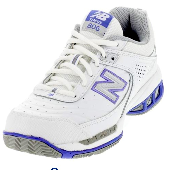 New Balance Shoes - NEW BALANCE Women's WC806 Tennis Shoes White w Purple Size 9.5D (Wide) Like New!